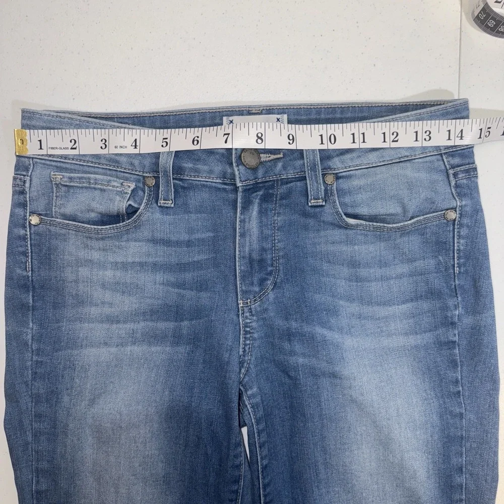 PAIGE Kylie Crop Jeans Womens 27 Blue Stretch Denim Made In USA 🇺🇸 Cropped